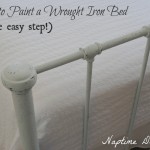 How to Paint a Wrought Iron Bed Frame (in one easy step!)