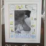 DIY Baby Stats Frame