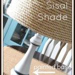 DIY Sisal Lamp Shade and Painted Base