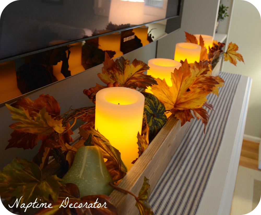decorating for Fall, Fall mantel