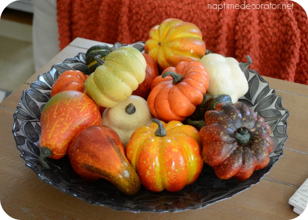Decorating for Fall, Fall Decor, Coffee table bowl
