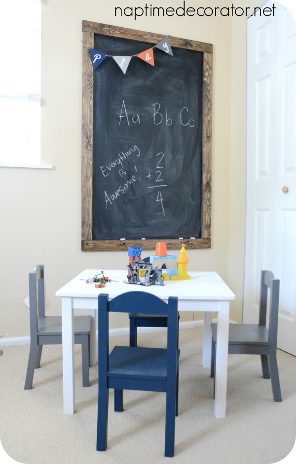 DIY Rustic Kids Chalkboard