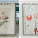 Old Framed Picture Turned Jewelry Organizer