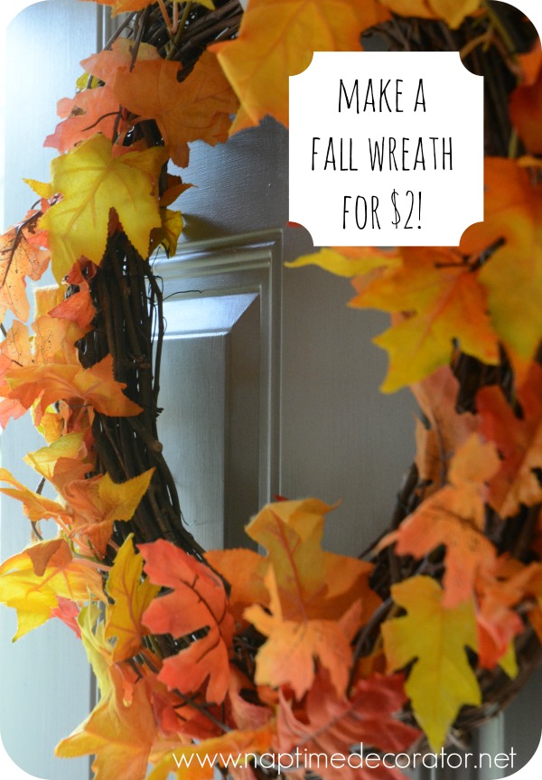 How to Make a Fall Wreath for $2
