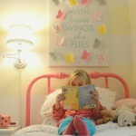 The Magic of Spray Paint: Old Lamp and Brass Headboard Get New Life