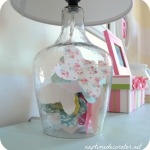 How I Jazzed Up a Plain Glass Lamp