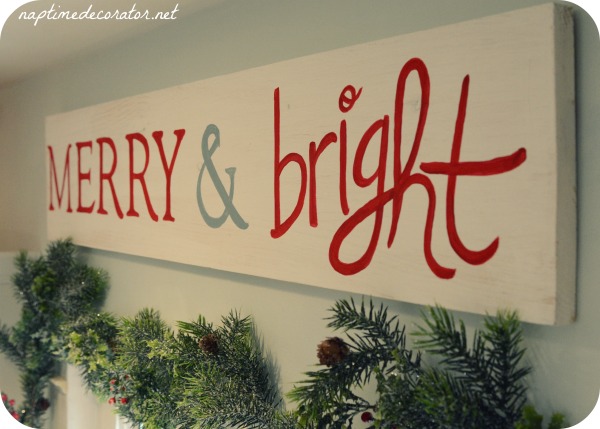 how to make a cheap and easy Christmas sign