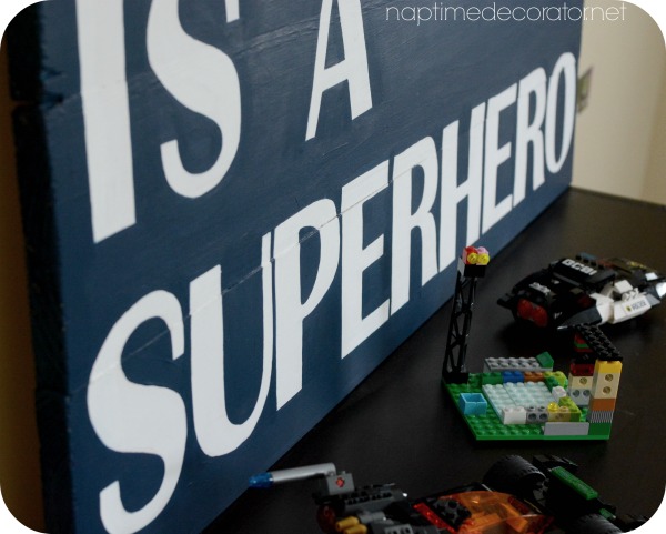DIY Superhero sign