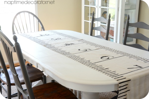 DIY No Sew Ruler Table Runner