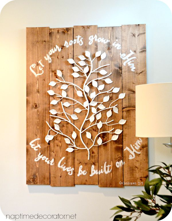DIY Tree Art: Shop Your Home
