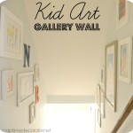 Kid Art Gallery Wall