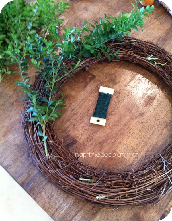 DIY Boxwood wreath