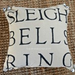 DIY Sleigh Bells Ring Pillow Cover