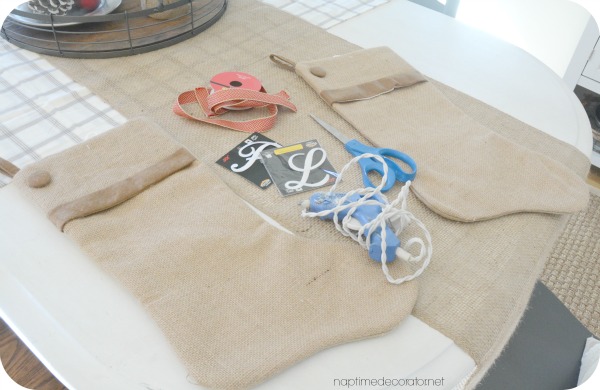 DIY personalized stockings