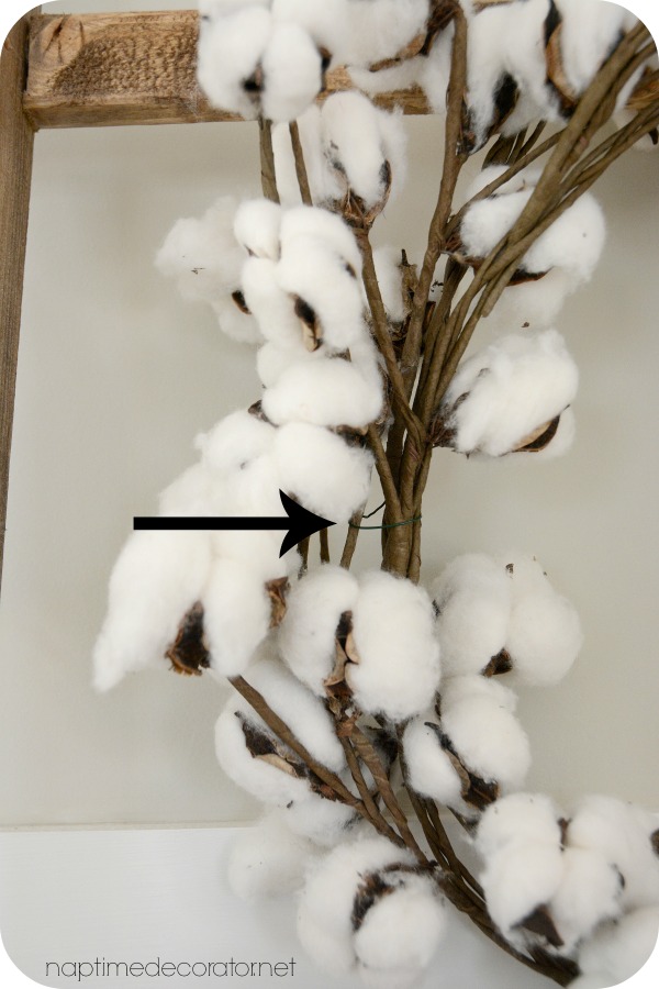 DIY cotton wreath