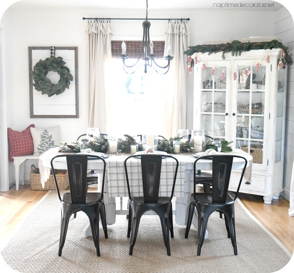 new dining room at Christmas